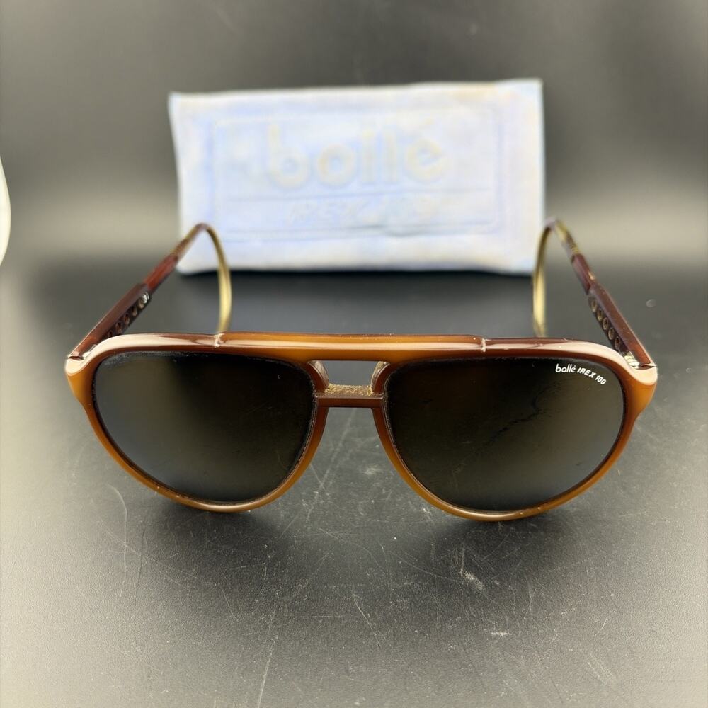 Bolle IREX‎ 100 Brown Sunglasses Temple Tips Made In France